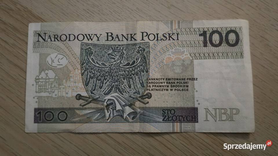 Banknot 100 seria AA śląskie