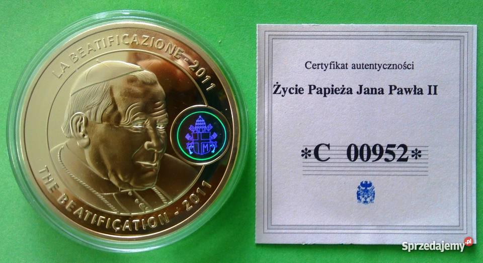 Złoy Banknot 50 Jan Paweł II Sosnowiec