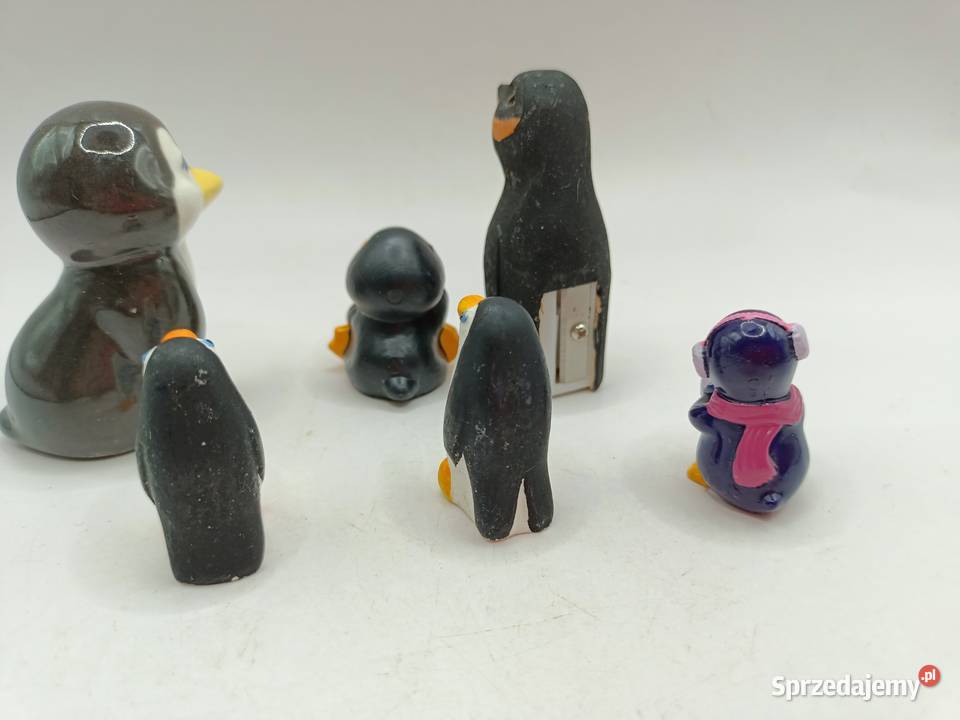 Ozdoby mini ptaki pingwiny rodzina lubelskie Zamość sprzedam