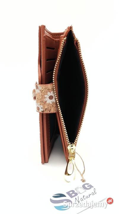 Portfel średni korkowy damski z korka eko Gdańsk