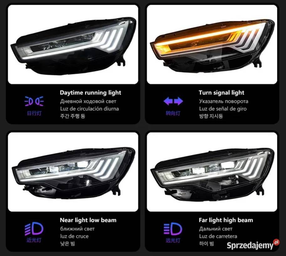 NOWE lampy przednie lampa przód Audi A6 C7 2011 osobowe Bełchatów sprzedam