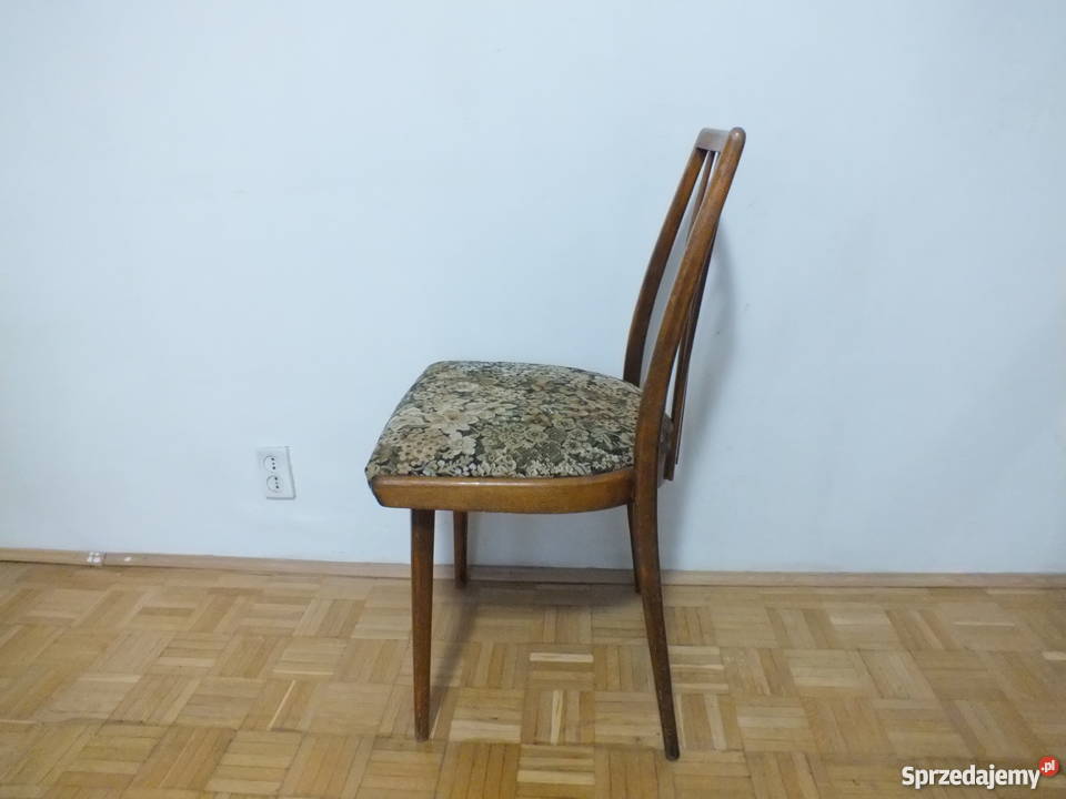 Drewniane krzesła tapicerowane i stół kuchenny mazowieckie Warszawa