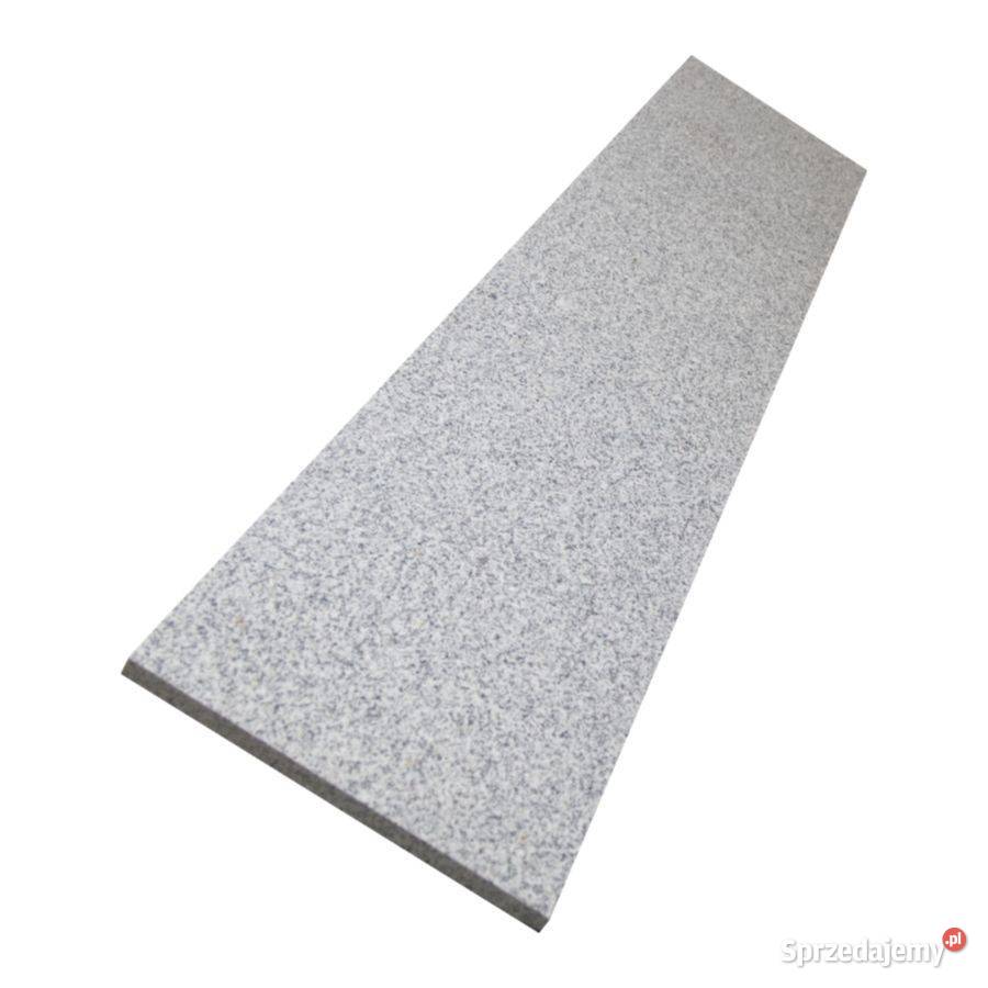 Stopień granitowy G603 Bianco Cristal szlifowany pomorskie Gdynia