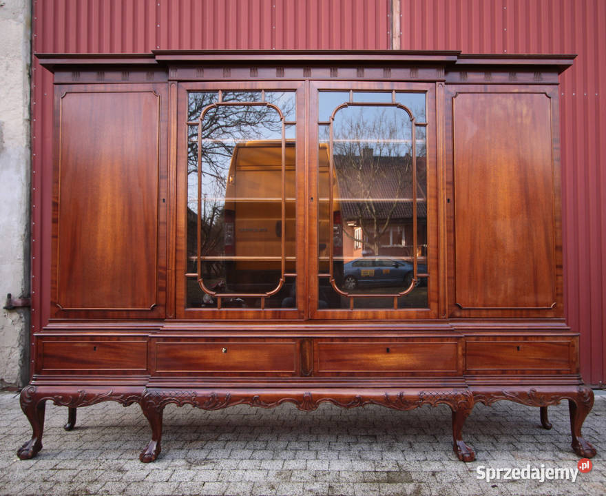 Angielska oryginalna biblioteka mahoniowa z 1920 Wrocław