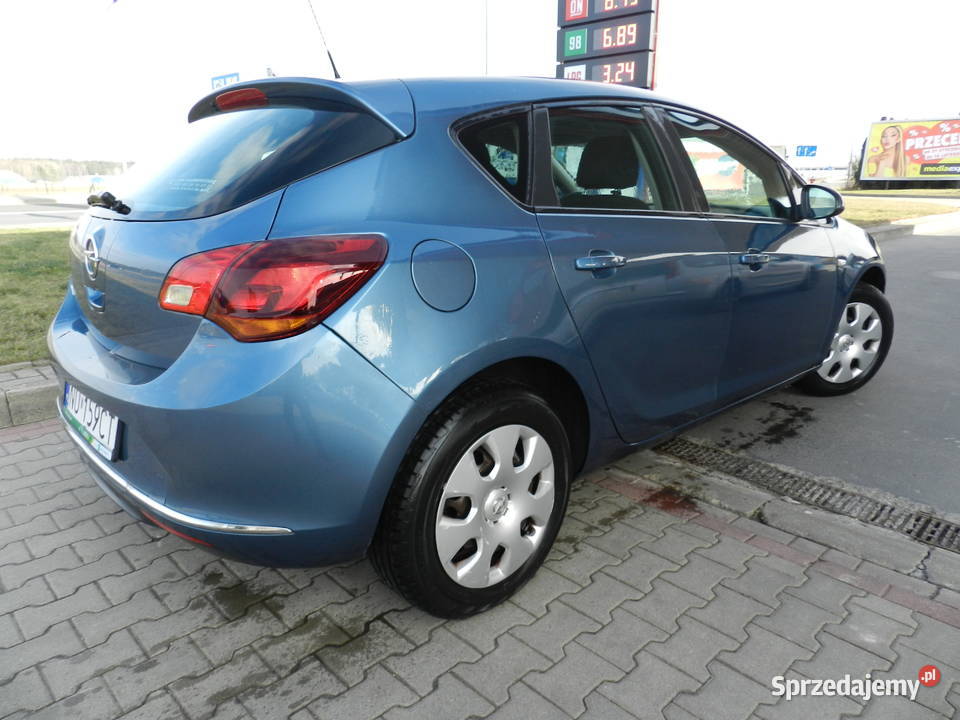 Opel Astra J 14i GAZ Klima 5 drzwi niebieski sprzedam