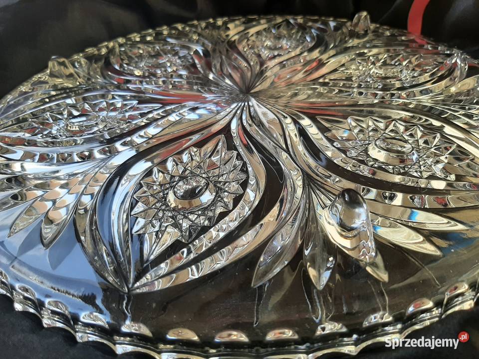 Duża patera kryształowa Stargard