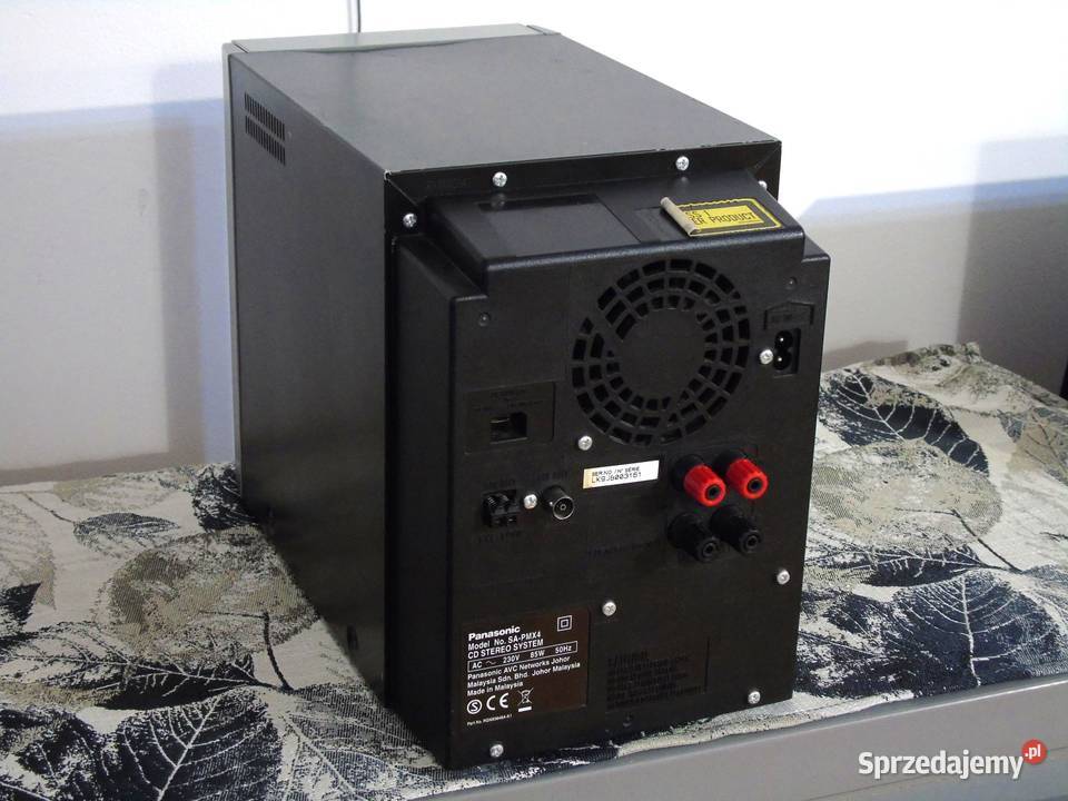 Wieża Panasonic SAPMX4 USB mp3 RDS CD AUX Wieże i miniwieże