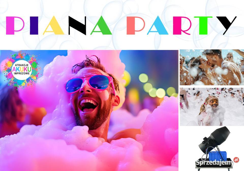 PIANA PARTY Dużo gęstej piany dmuchaniec piniata Bydgoszcz