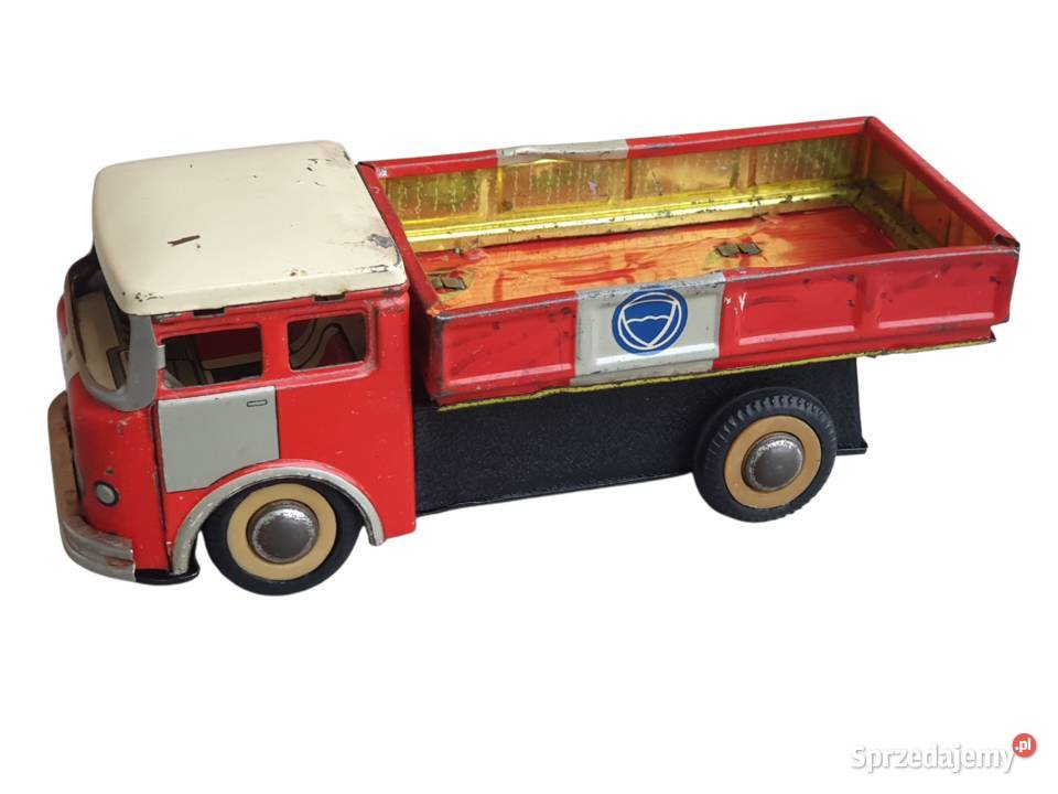 Stara zabawka blaszany model ciężarówki lata 60 śląskie Cieszyn