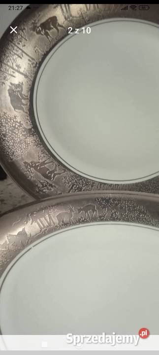 Talerze Wawel motyw myśliwski mazowieckie Warszawa sprzedam