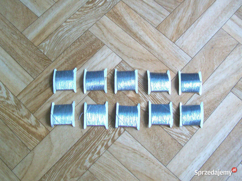 Nici Srebrne do Wyszywania 10 1 zestaw Brzeg