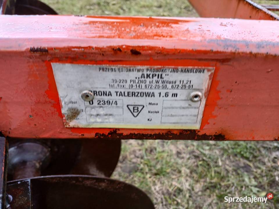 Talerzówka Akpil 16m 14 talerzy stanie Rzgów