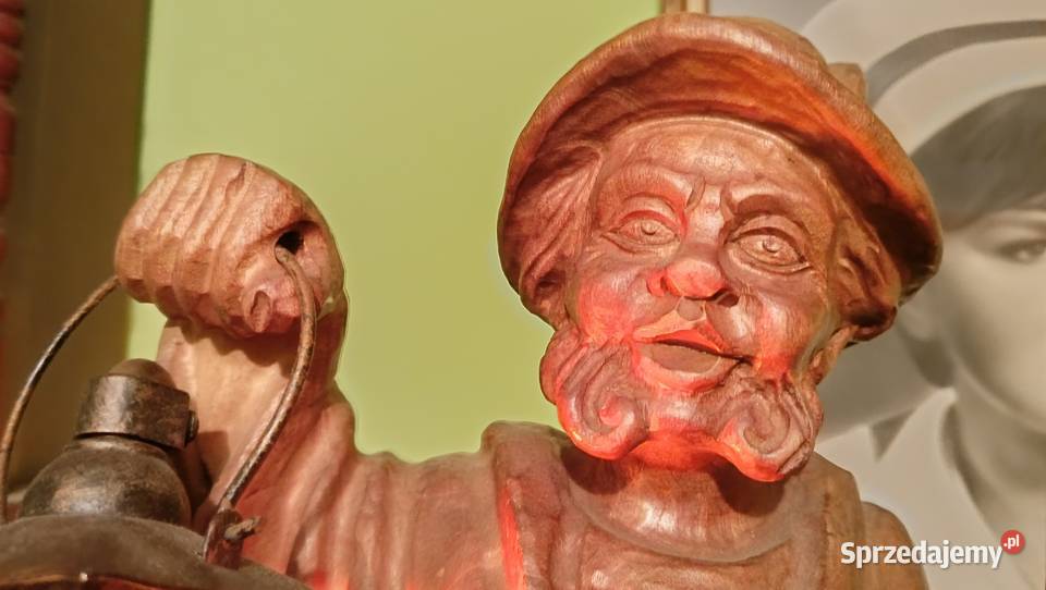 Niespotykana rzeźba figura latarnika halabardnik Krosno sprzedam