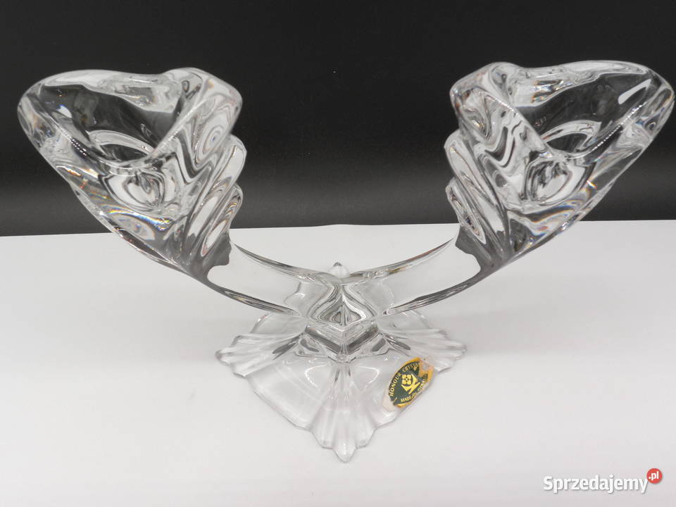 Kryształowy Świecznik Dwuramienny HONOUR CRYSTAL wielkopolskie Raszków