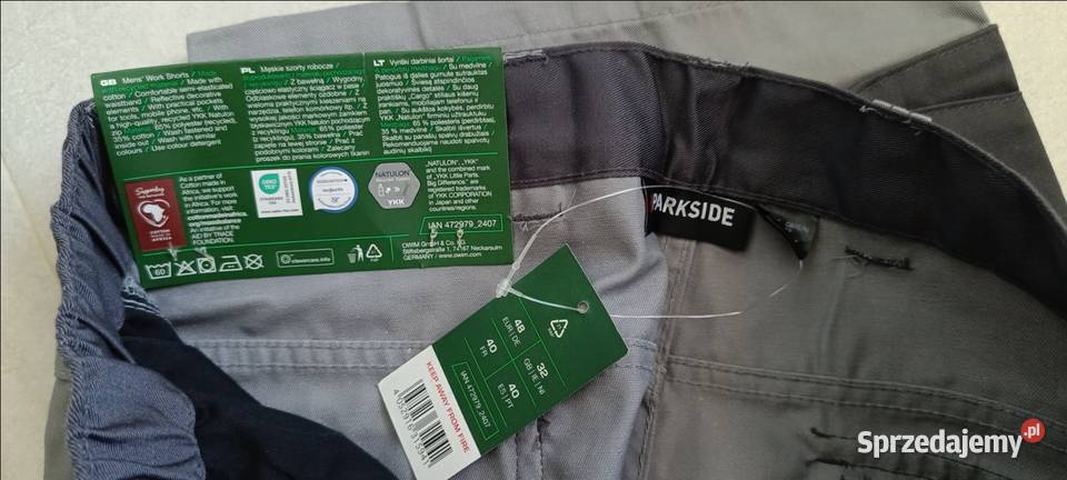 PARKSIDE szorty robocze rozmiar 48 pas 7690 NOWE Ełk