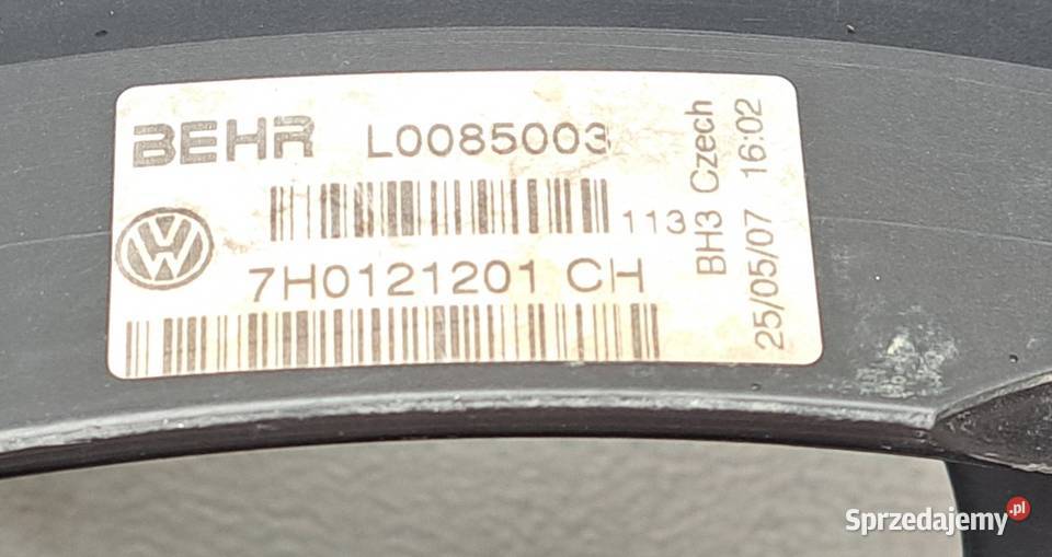 Wentylator obudowa chłodnicy VW Transporter T5 Mielęcin sprzedam