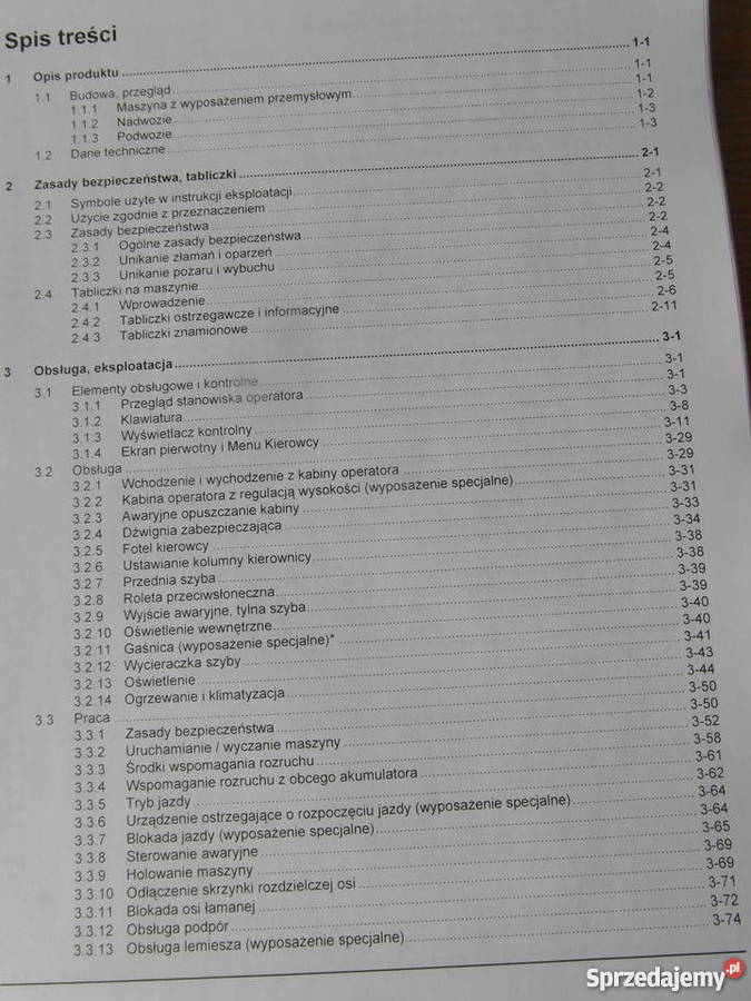 dtr instrukcja koparka przeładunkowa liebherr A Rok wydania 2010 Szczecin sprzedam