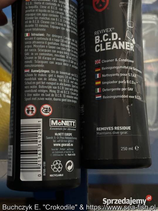 Płyn do jacketów BCD Cleaner 250 ml Bytom