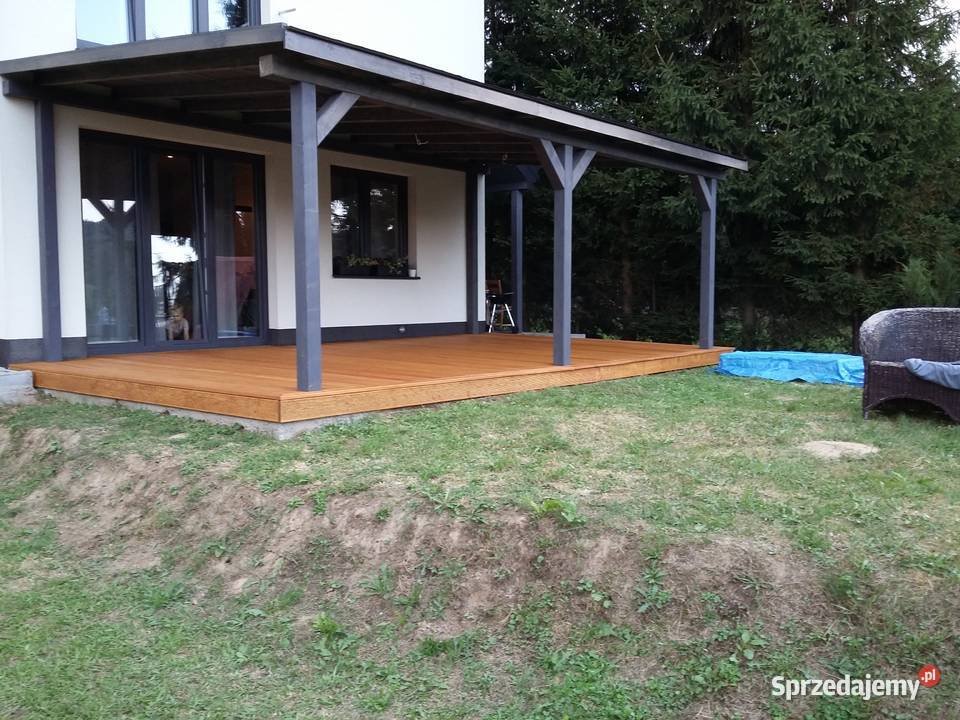 tarasy drewniane altany zadaszenia wiaty garaże Kraków
