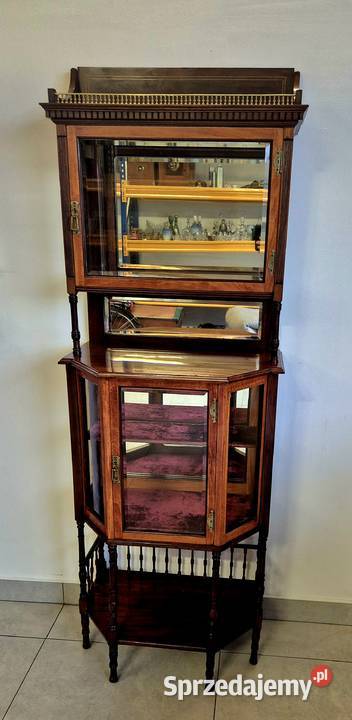 Stara zabytkowa Witryna Serwantka Biedermeier Bydgoszcz
