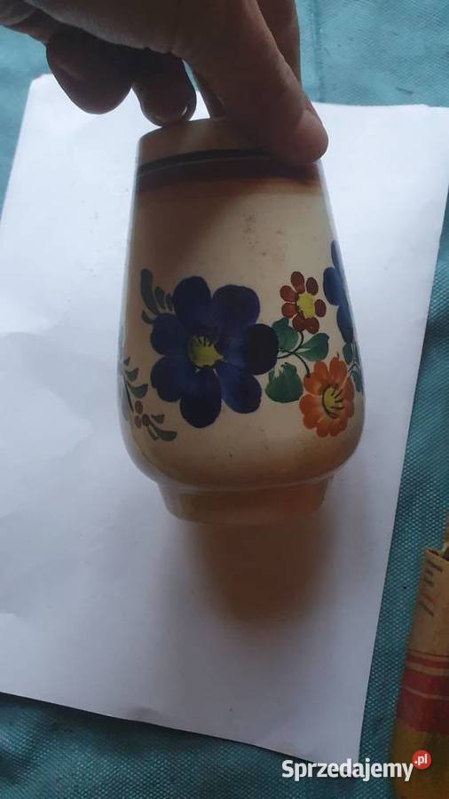 Fajansowy wazon Włocławek 1970 Sygnowany Ręcznie Warszawa sprzedam