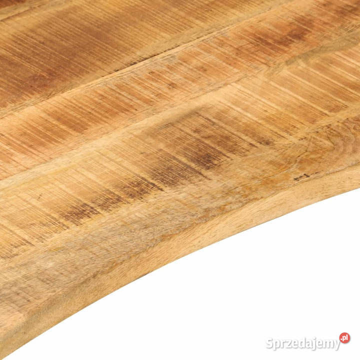 Blat biurka z wycięciem 120x50x25 surowe drewno Blaty