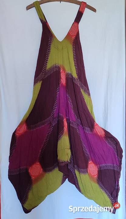 Kombinezon damski boho XL 40 42 haremki luźny Gdańsk