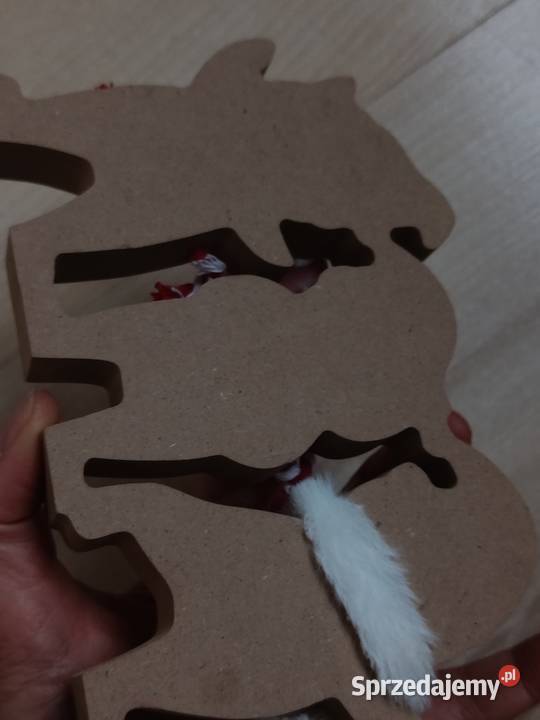 Dekoracja drewniana kotki mikołajki Katowice