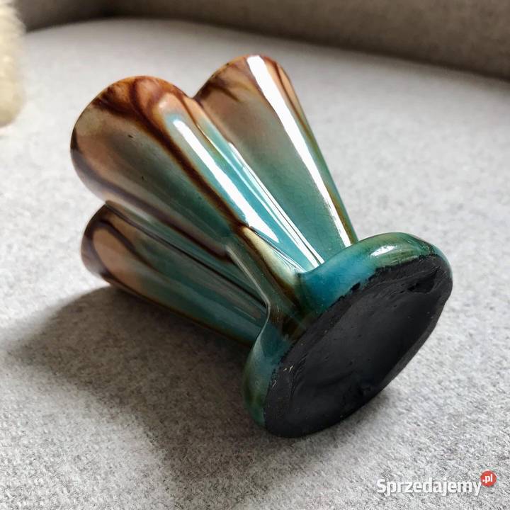 Kolorowy wazonik vintage PRL Milenium Warszawa sprzedam