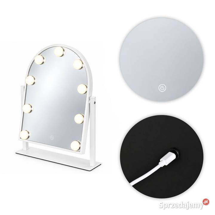 Lustro do makijażu LED ModernHome 30x40 9