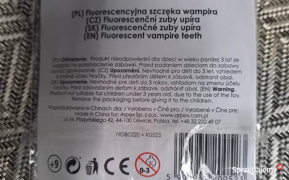 Sztuczne zęby szczęka na party Małkinia Górna sprzedam