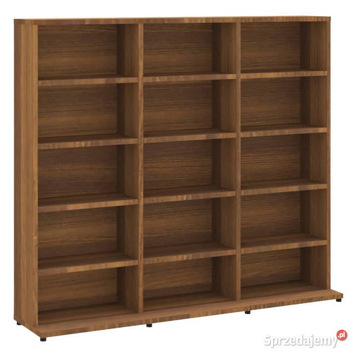 Szafka na płyty CD brązowy dąb 102 x 23 x 895 Warszawa