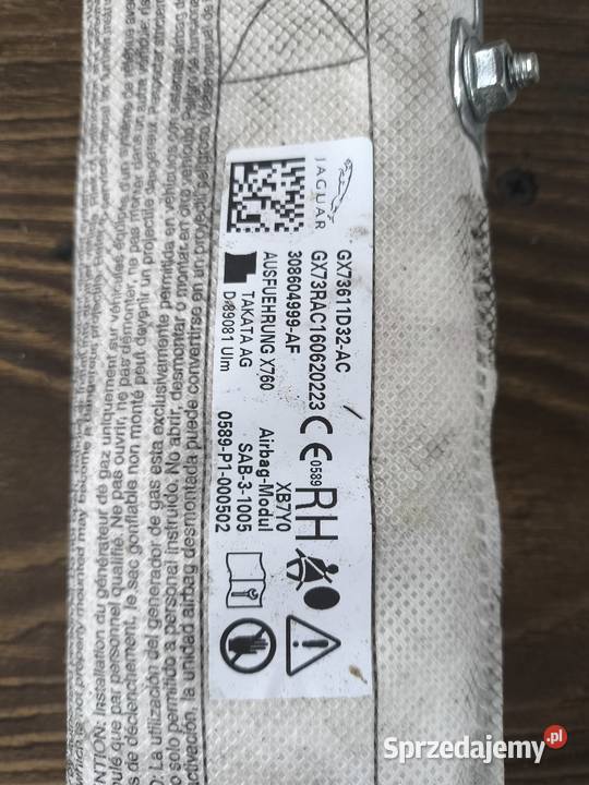 Airbag kurtyna prawa Jaguar XE X760 GX73611D32AC sprzedam