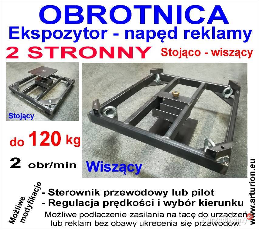 Napęd Reklamy Ekspozytor Obrotnica PANCERNY do Warszawa