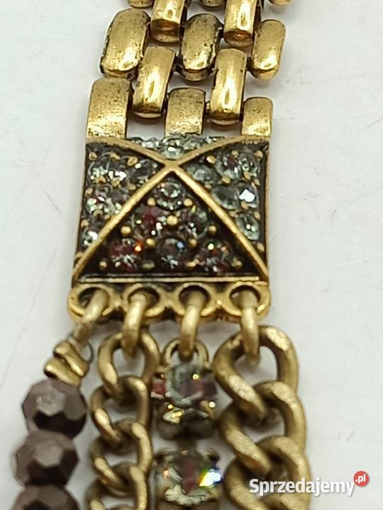 Naszyjnik kolia kolor starego złota Zamość sprzedam