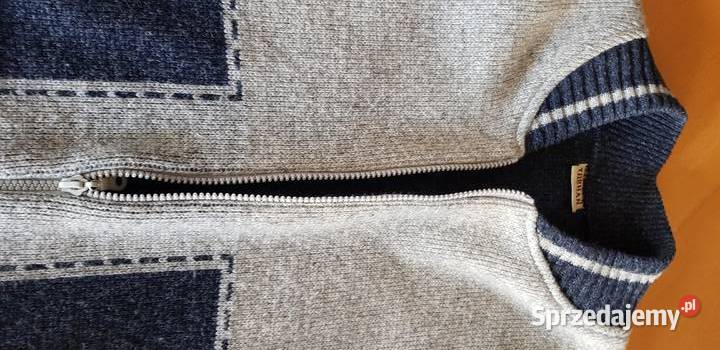 LXL sweter wełniany bluza wool zasuwany polo półgolf Kielce