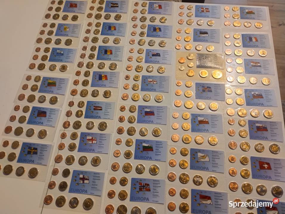 zestaw euro próby POLSKA i inne kraje sprzedam