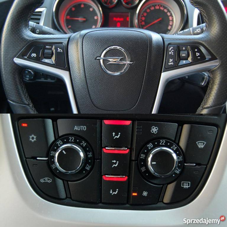 Opel Astra srebrny elektryczne lusterka Zawiercie