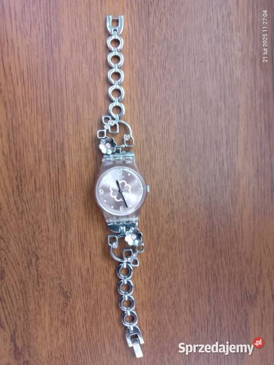 Damski zegarek Swatch Silver Flowers śląskie Bytom sprzedam
