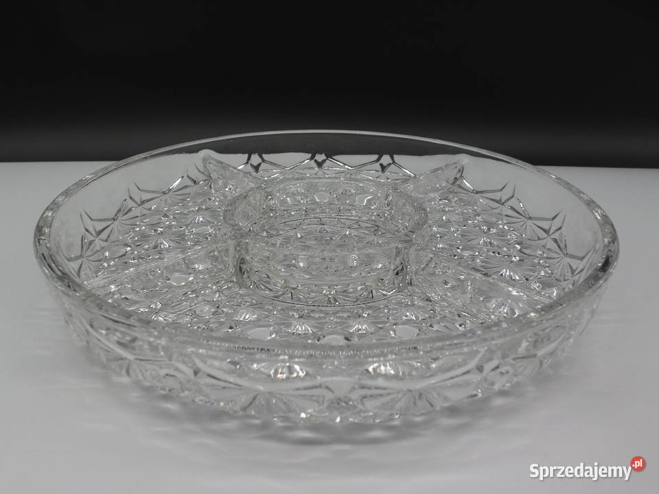 Kryształowa patera dzielona Kabaret