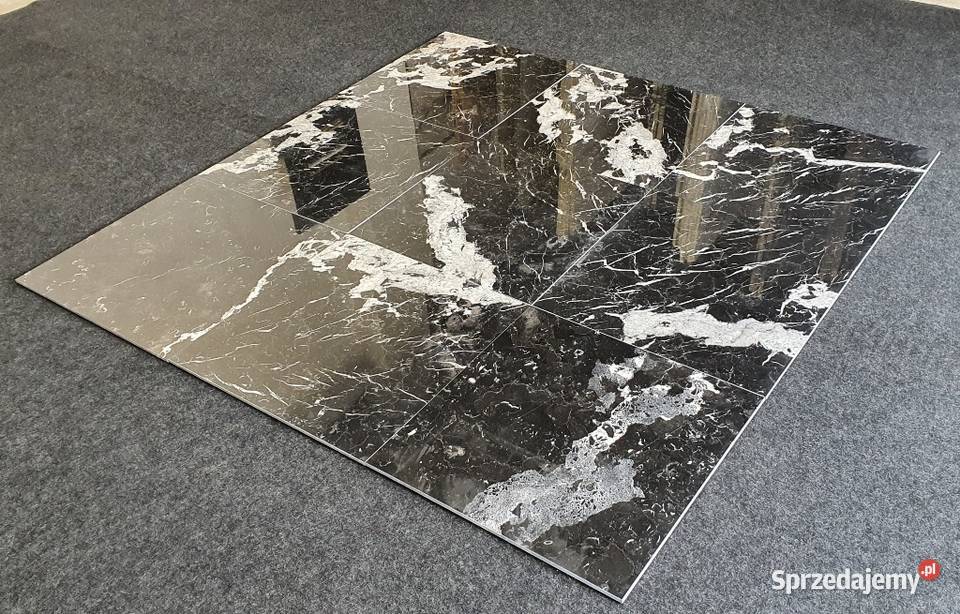 Negro Marquina czarnobiały Hiszpański marmur Bielawa