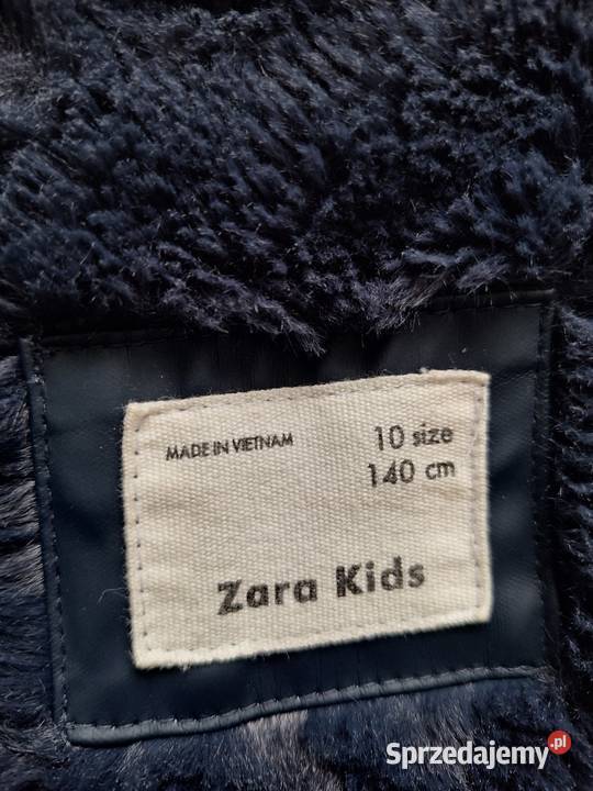 Zara Kids gumowa parka futerko zimowe ciepłe 10 Kraków