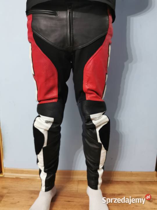 Sprzedam motocyklowe spodnie skórzane FLM Iława