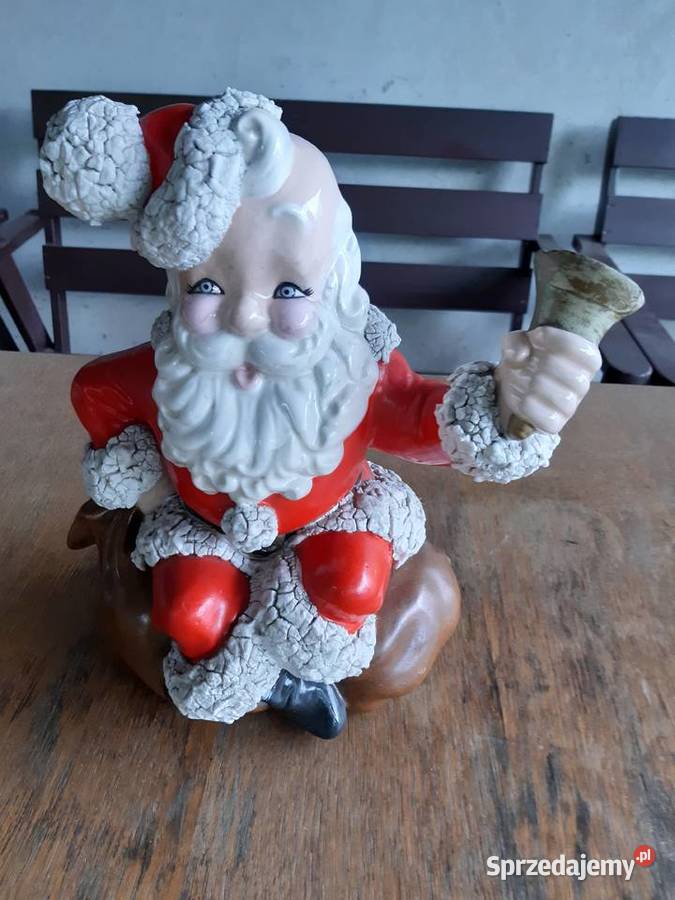 Stara ceramiczna figurka św Mikołaja z PRL Rudnik nad Sanem