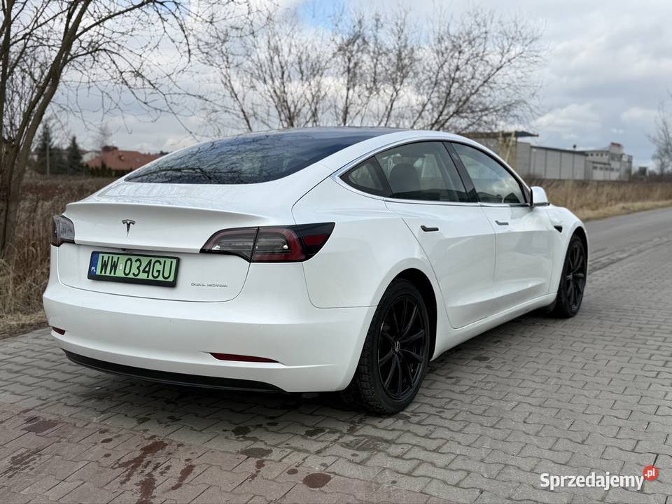 Tesla 3 wersja europejska Rok produkcji 2019 Warszawa sprzedam