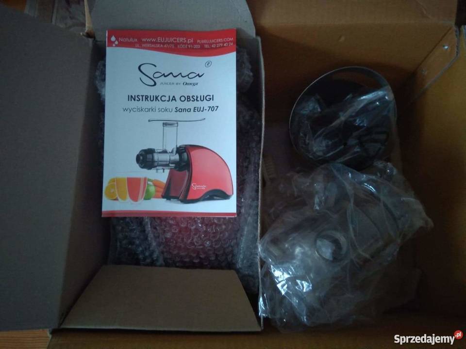 Wyciskarka Sana EUJ707 firmy Omega czerwona Kraków sprzedam