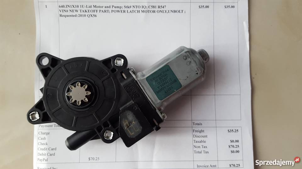 Silniczek zamka dociąg klapy Infiniti Nissan FX Kraków