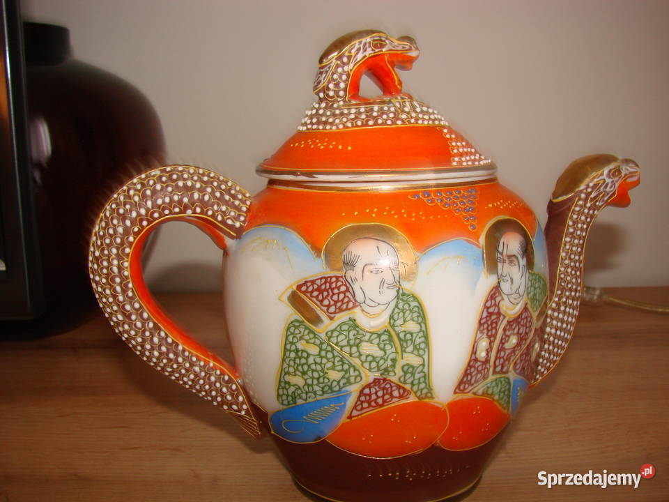 Smok porcelanowy czajnik Satsuma pomorskie