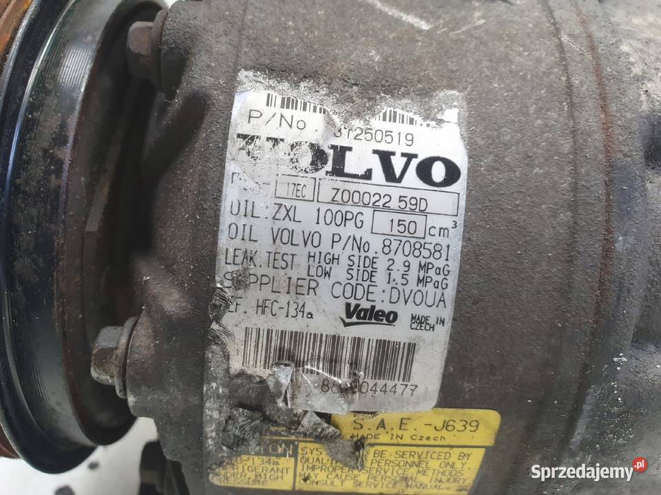 SPRĘŻARKA KLIMATYZACJI Volvo S80 II V70 III 24 Chełm