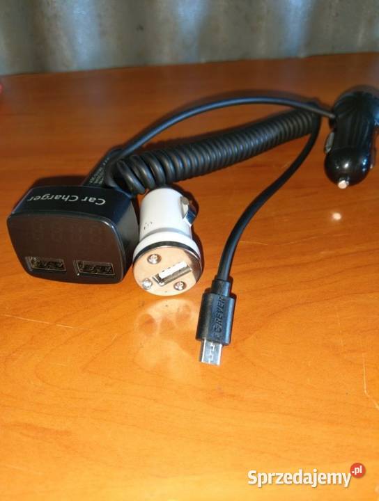 Ładowarki samochodowe Micro USB zestaw Kołobrzeg sprzedam